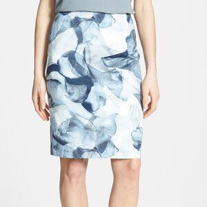 HUGO Hugo Boss Vayleaf watercolor floral pencil skirt - Size 4